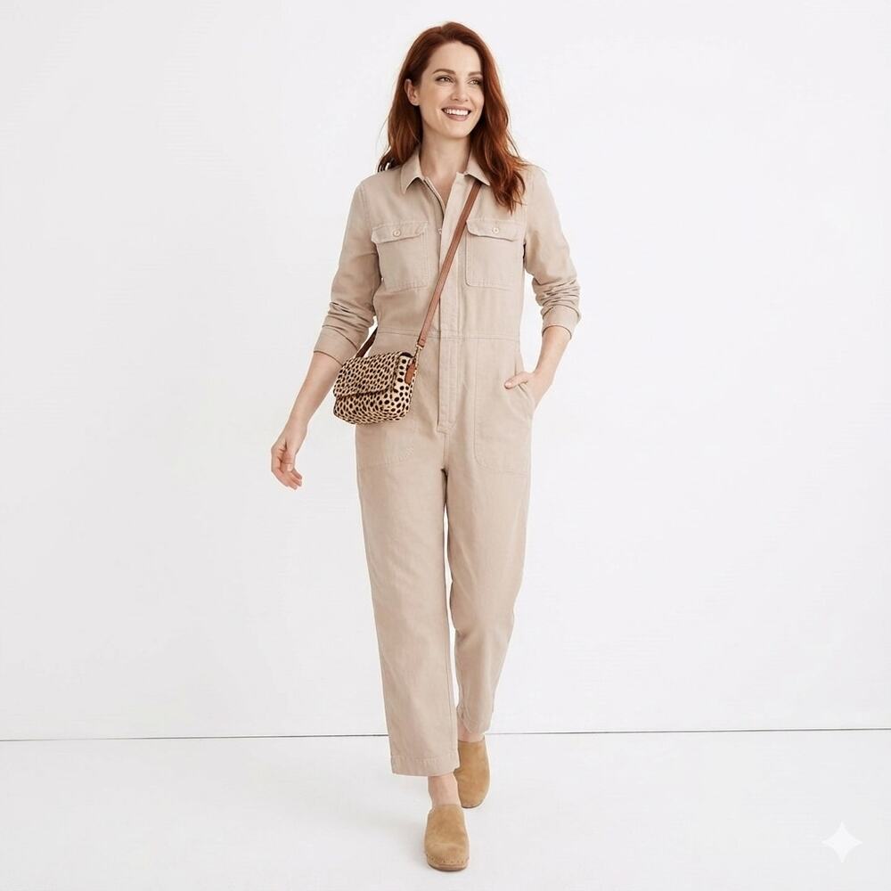 New W/Tags Madewell Denim Relaxed Coverall Jumpsuit XXL - Picture 4 of 6
